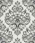 Elegant Flourish Floral Scroll Pattern Rug