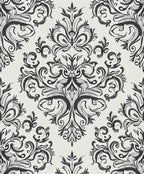 Elegant Flourish Floral Scroll Pattern Rug
