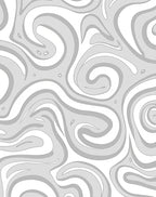 Abstract Swirls Art Decor Rug
