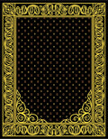 Black Yellow Floral Border Rug