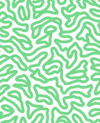 Abstract Organic Swirl Pattern Rug