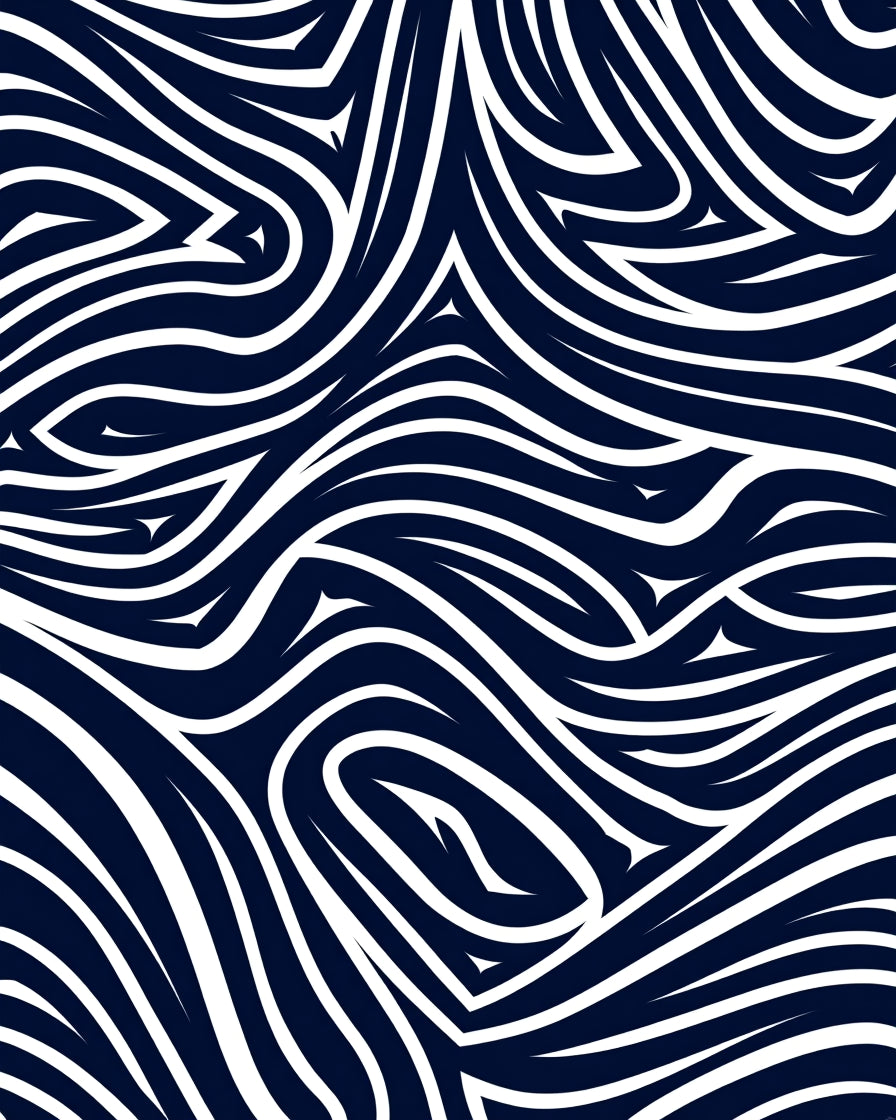 Bold Abstract Swirl Pattern Rug