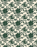 Ornate Floral Vine Pattern Rug