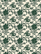 Ornate Floral Vine Pattern Rug