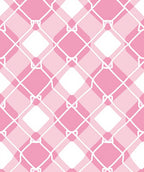 Pink Diamond Lattice Pattern Rug