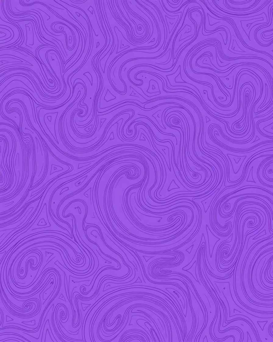 Abstract Swirl Contour Purple Rug