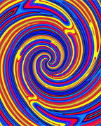 Vibrant Swirl Abstract Pattern Rug