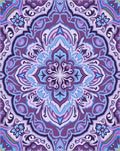 Intricate Mandala Floral Pattern Rug