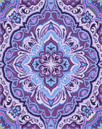 Intricate Mandala Floral Pattern Rug