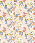Abstract Floral Swirls Pattern Rug