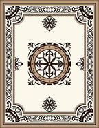 Ornate Central Medallion Filigree Frame Rug