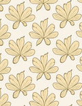 Pale Yellow Blossom Pattern Rug