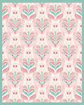 Art Deco Owl Floral Pattern Rug