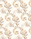 Neutral Abstract Floral Vine Art Rug