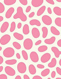 Pink Organic Shapes Pattern Rug