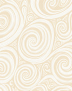 Cream Swirl Tribal Inspired Pattern Rug