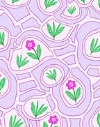 Floral And Leaf Patterned Rug