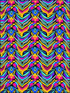 Vibrant Zigzag Abstract Pattern Rug