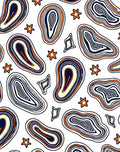 Agate Inspired Abstract Pattern Rug