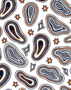 Agate Inspired Abstract Pattern Rug