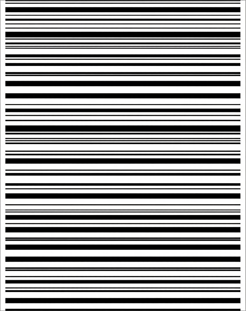 Minimalist Black White Stripe Pattern Rug