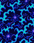 Abstract Floral Swirl Pattern Rug