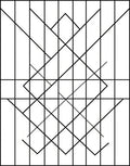 Black White Geometric Angular Pattern Rug