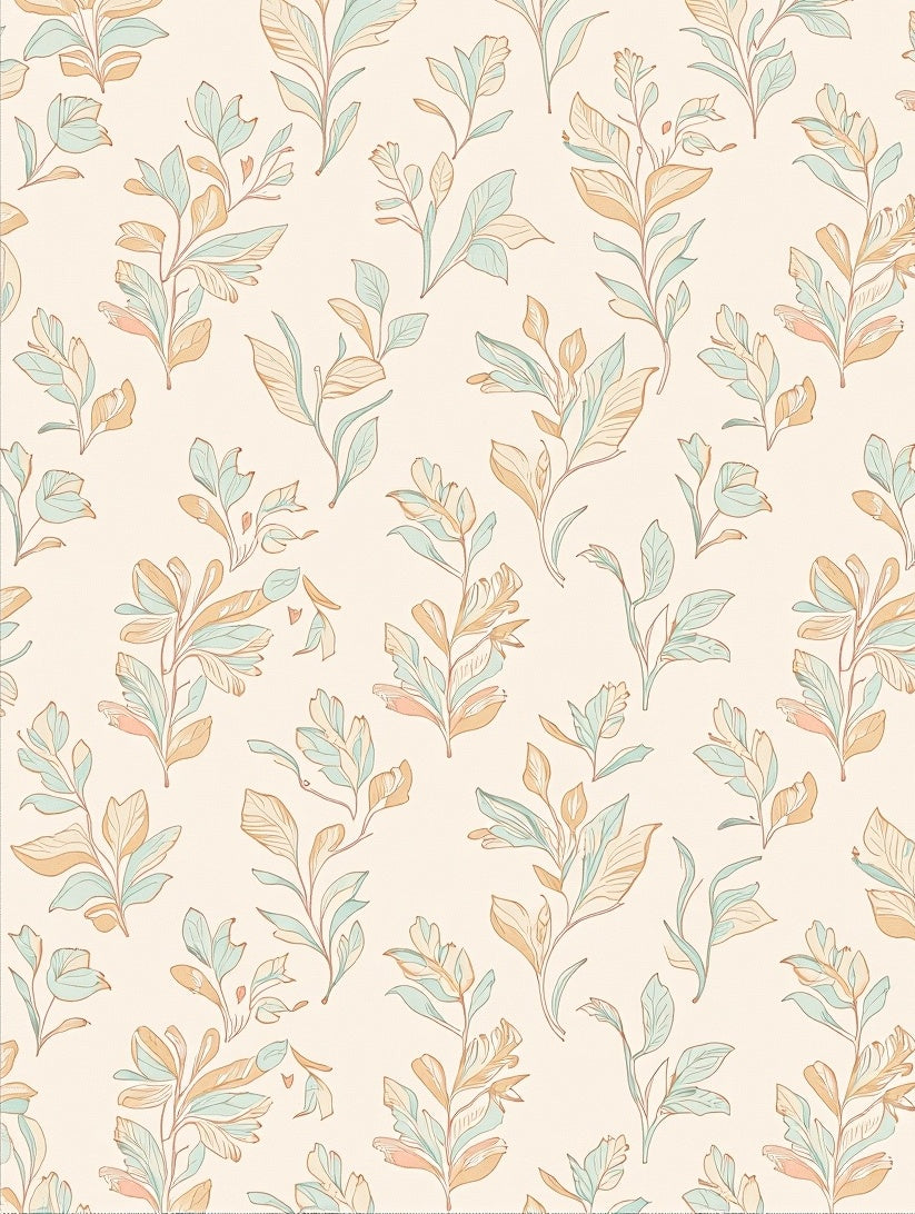 Soft Floral Branch Pattern Design Rug