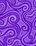Abstract Swirling Patterns Purple Rug