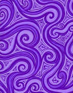 Abstract Swirling Patterns Purple Rug