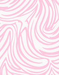 Soft Pink Abstract Swirl Pattern Rug