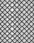 Black and White Diamond Pattern Rug