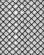 Black and White Diamond Pattern Rug