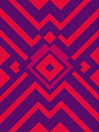 Vibrant Pink Purple Geometric Pattern Rug