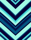 Chevron Pattern Blue Aqua Rug