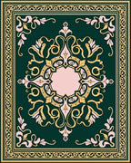 Ornate Floral Palatial Pattern Rug
