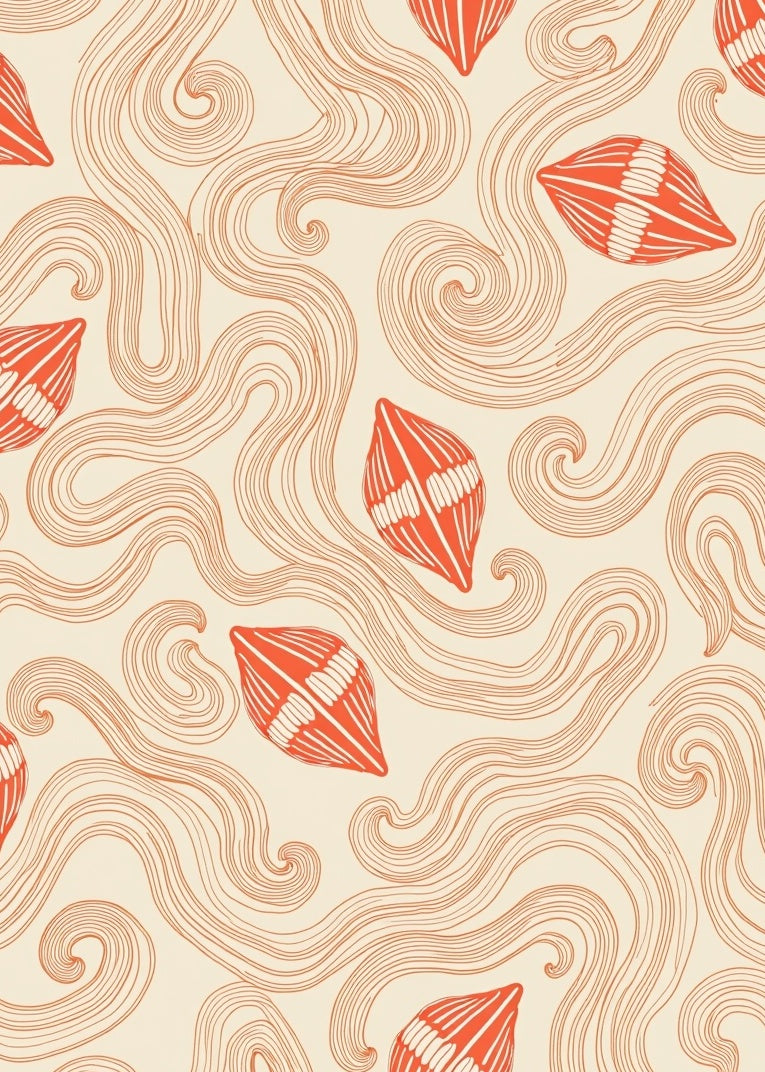 Vivid Cocoon Swirl Abstract Design Rug