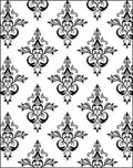 Classic Damask Accented Ornate Pattern Rug