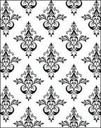 Classic Damask Accented Ornate Pattern Rug