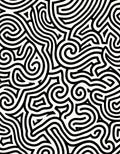 Abstract Black White Swirl Pattern Rug