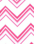 Pink And White Chevron Pattern Rug
