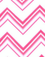 Pink And White Chevron Pattern Rug