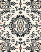 Intricate Floral Mandala Pattern Rug