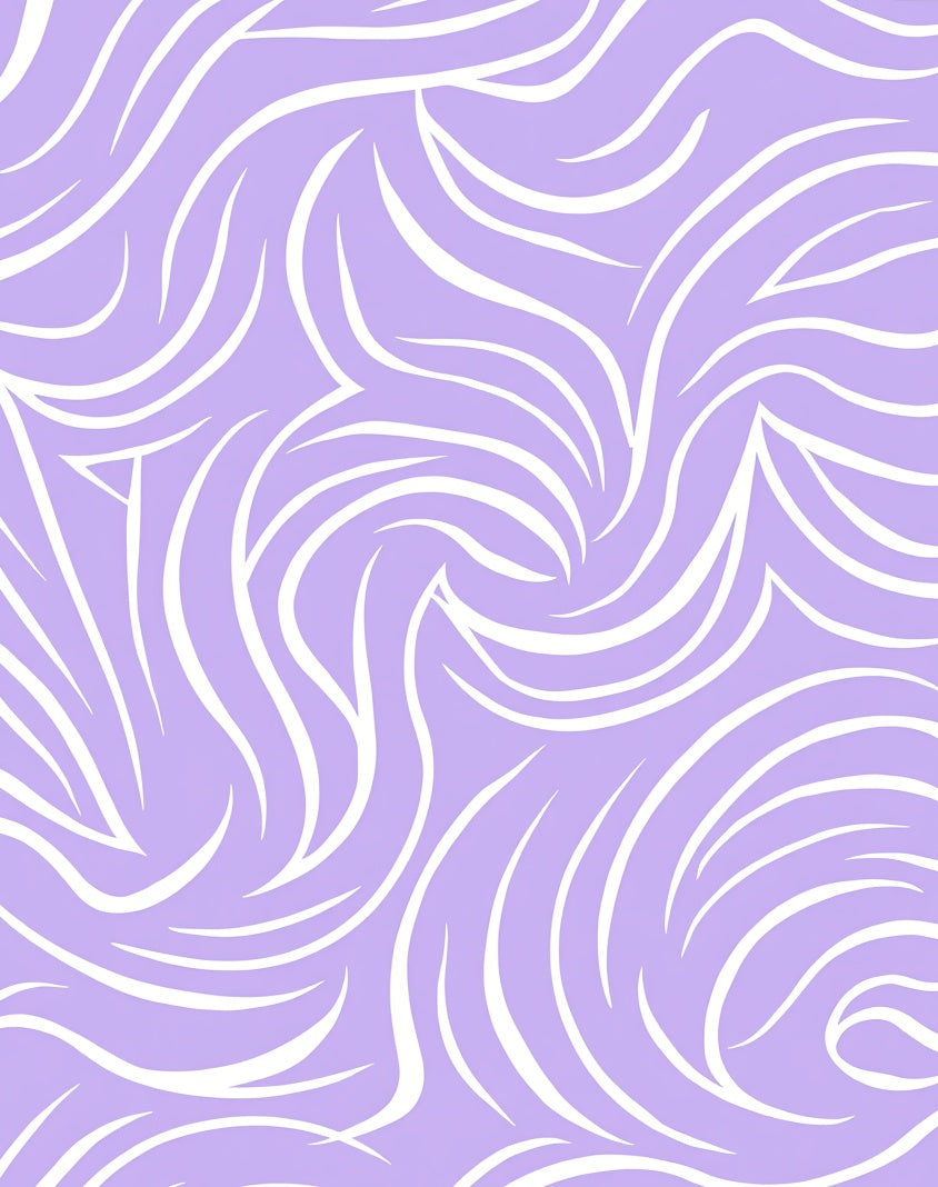 Abstract Swirls Lavender Pattern Rug