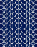 Intricate White Geometric Lattice Pattern Rug