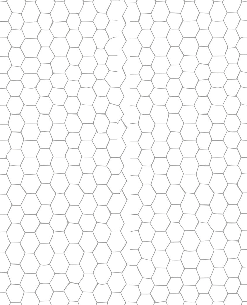 Gray Hexagon Pattern Design Rug