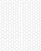 Gray Hexagon Pattern Design Rug