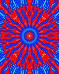 Abstract Radial Burst Pattern Rug