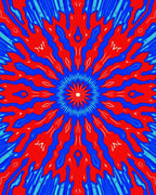 Abstract Radial Burst Pattern Rug