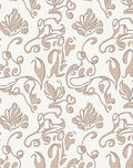 Elegant Floral Swirl Pattern Design Rug